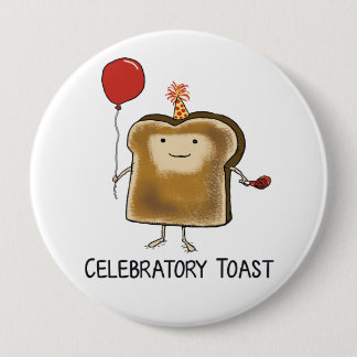 Cute and Funny Celebratory Toast Button