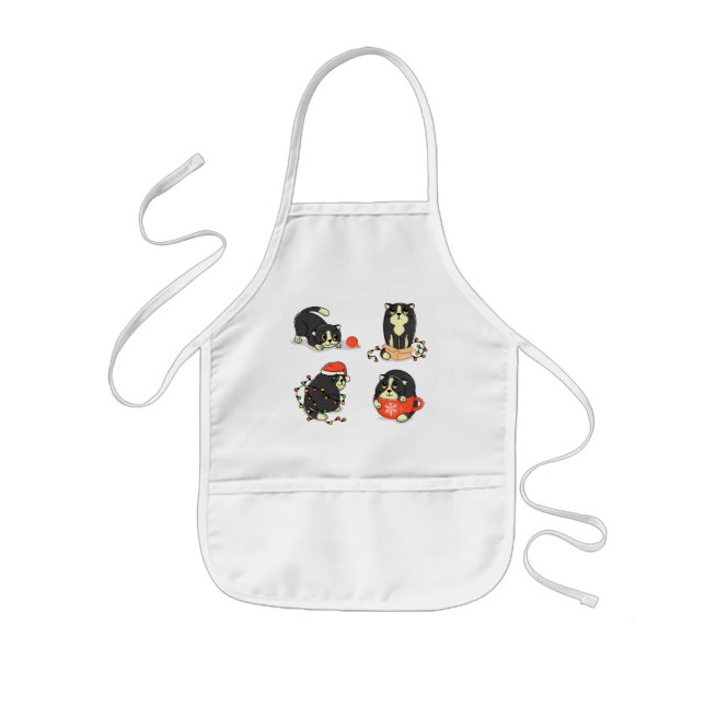 Cute and Funny Christmas Cats Kids' Apron (Front)