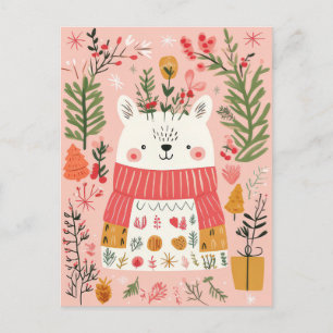 Cute and funny Christmas Postcard