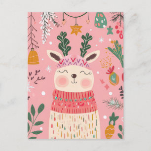 Cute and funny Christmas Postcard