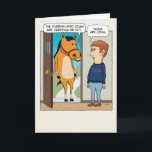 Cute and Funny Confused Horse Birthday Card<br><div class="desc">Here's a cute and hilarious birthday card featuring a horse who has mistaken cows for inflated dogs. Not a lot of horse sense going on there. Thank you for choosing this original design by © Chuck Ingwersen. I’m an independent artist, and I post cartoons and comics on Instagram, where my...</div>