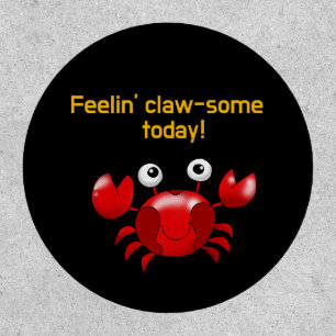 Cute and Funny Crab Design for Ocean Lovers Patch