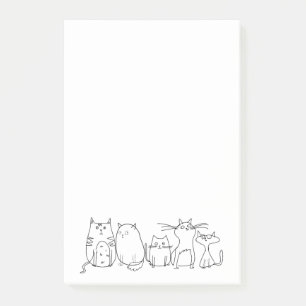 Cute and Funny Crazy Cat Lady Post-it Notes