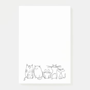 Cute And Funny Crazy Cat Lady Post-it Notes by PD_Graphics at Zazzle