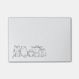 Cute and Funny Crazy Cat Lady Post-it Notes