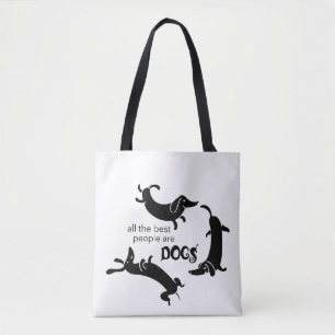 Cute and Funny Dog Lover Tote Bag
