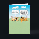Cute and Funny Dogs Describing Clouds Birthday Card<br><div class="desc">Here's a cute and funny cartoon birthday card feature a couple of dogs who are describing what they see in the cloud formations. A great card for any dog lover! Thank you for choosing this original design by © Chuck Ingwersen. I’m an independent artist, and I post cartoons and comics...</div>