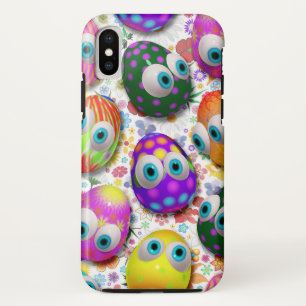 Cute and Funny Easter Eggs Cartoon iPhone X Case