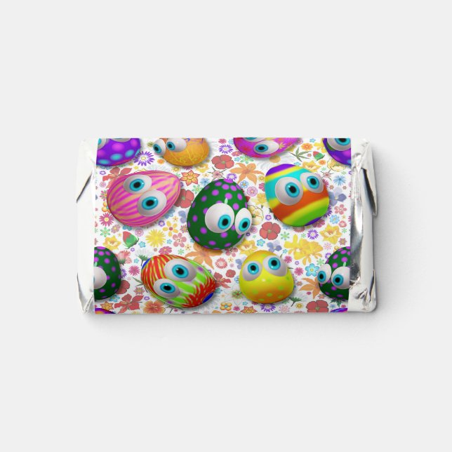Cute and Funny Easter Eggs Cartoon Hershey's Miniatures (Front)