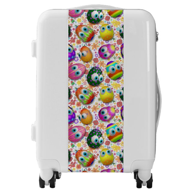 Cute and Funny Easter Eggs Cartoon Luggage (Front)