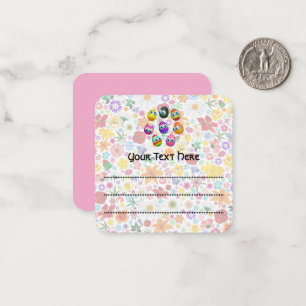 Cute and Funny Easter Eggs Cartoon Note Card