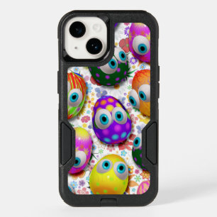 Cute and Funny Easter Eggs Cartoon OtterBox iPhone 14 Case