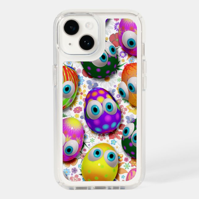 Cute and Funny Easter Eggs Cartoon Speck iPhone Case (Front)
