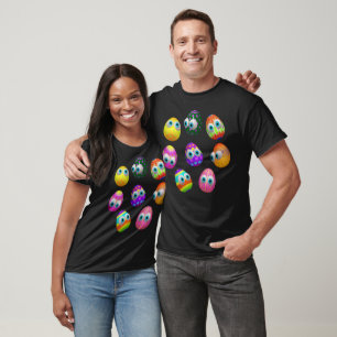 Cute and Funny Easter Eggs Cartoon T-Shirt