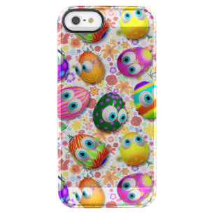 Cute and Funny Easter Eggs Cartoon Clear iPhone SE/5/5s Case