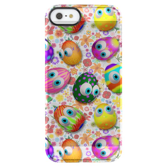 Cute and Funny Easter Eggs Cartoon Uncommon iPhone Case (Back)