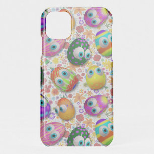 Cute and Funny Easter Eggs Cartoon iPhone 11 Case