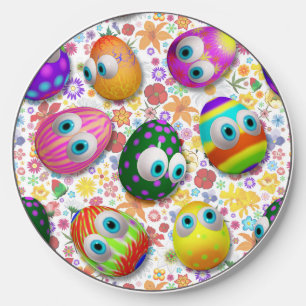 Cute and Funny Easter Eggs Cartoon Wireless Charger