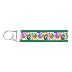 Cute and Funny Easter Eggs Cartoon Wrist Keychain