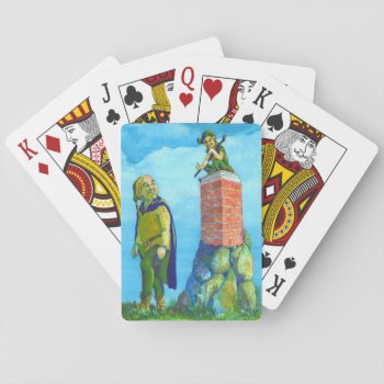 Cute And Funny Elf Designed Poker Playing Cards by ScrdBlueCollectibles at Zazzle