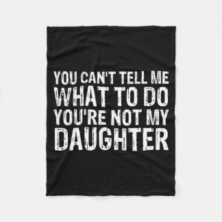 Cute And Funny Father Quote Cool Dad Design For Fa Fleece Blanket