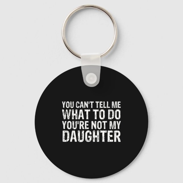 Cute And Funny Father Quote Cool Dad Design For Fa Keychain (Front)