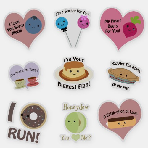 Cute and Funny Food Puns Sticker
