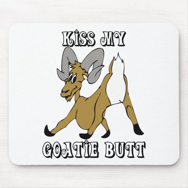 Cute and Funny Goat Mousepad (Front)