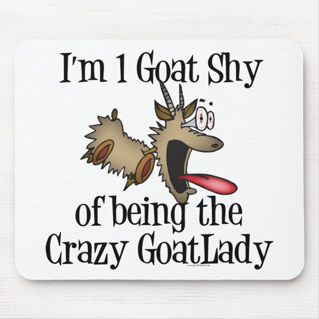 Cute and Funny Goat Mousepad (Front)