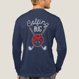 Cute and Funny Golfing Bug Custom Modern Tri-Blend Shirt