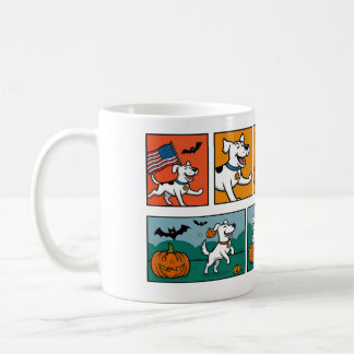 Cute and Funny Halloween Mug with Dog
