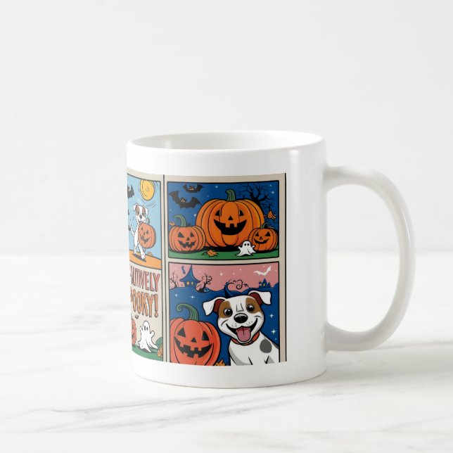 Cute and Funny Halloween Mug with Dog (Right)