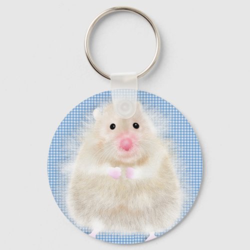 Cute and funny hamster keychain