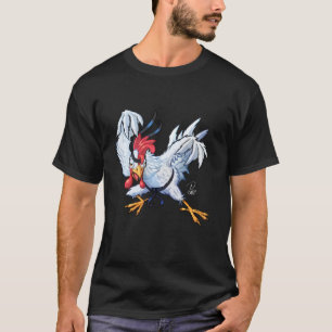 Cute And Funny Karate Chicken Warrior Chick T Shir T-Shirt