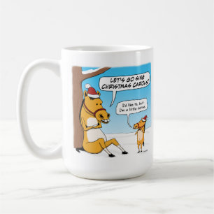Cute and Funny Little Horse Christmas Coffee Mug