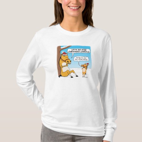 Cute and Funny Little Horse Christmas T_Shirt