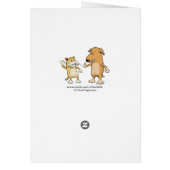 Cute and Funny Love Card: Warm and Fuzzy (Back)