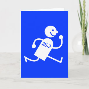 Cute and funny marathon card