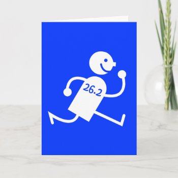 Cute And Funny Marathon Card by runnersboutique at Zazzle