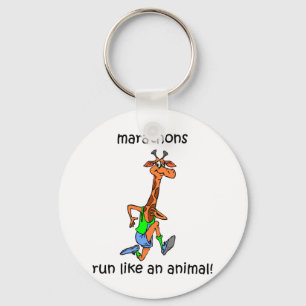 Cute and funny marathon keychain