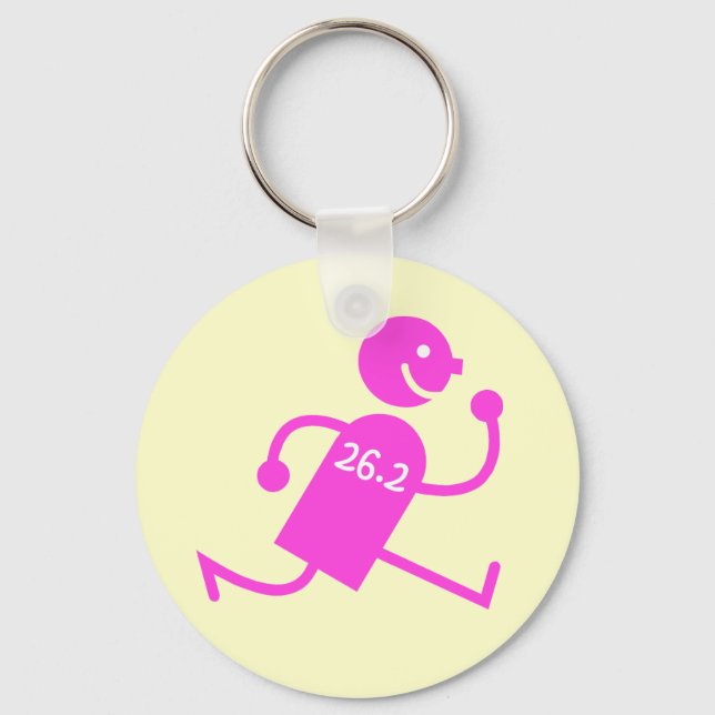 Cute and funny marathon keychain (Front)