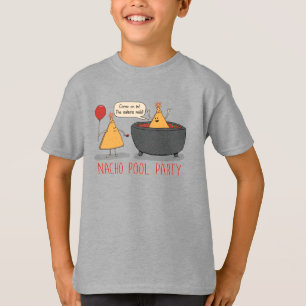 Cute and Funny Nacho Pool Party in Salsa T-Shirt