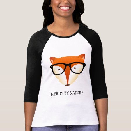 Cute And Funny Nerd Fox T-shirt