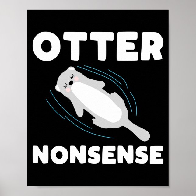 Cute And Funny Otter  Poster (Front)