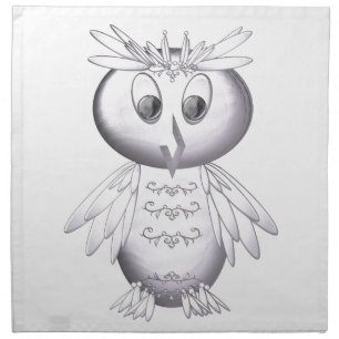 cute and funny owl pattern cloth napkin