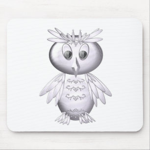 cute and funny owl pattern mouse pad