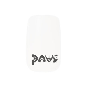 Cute and Funny Paws Minx Nail Art