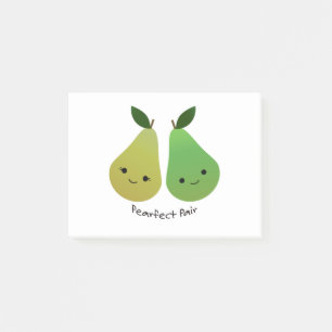 Cute and Funny Pearfect Pair Pears Post-it Notes
