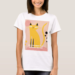 Cute and Funny Smiling Cat T-Shirt for Cat Lovers
