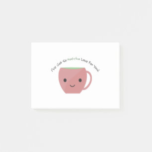 Cute and Funny So Matcha Love Post-it Notes